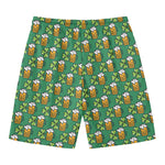 Cute Saint Patrick's Day Pattern Print Men's Swim Trunks
