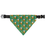 Cute Saint Patrick's Day Pattern Print Over The Collar Dog Bandana