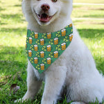 Cute Saint Patrick's Day Pattern Print Over The Collar Dog Bandana