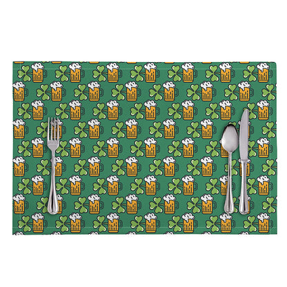 Cute Saint Patrick's Day Pattern Print Placemat