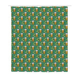 Cute Saint Patrick's Day Pattern Print Polyester Shower Curtain