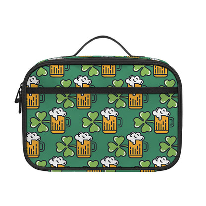 Cute Saint Patrick's Day Pattern Print Portable Lunch Bag