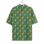 Cute Saint Patrick's Day Pattern Print Rayon Hawaiian Shirt