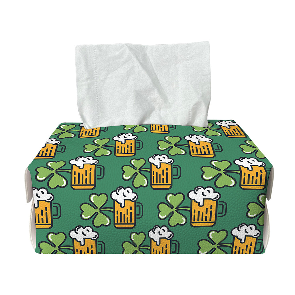 Cute Saint Patrick's Day Pattern Print Rectangle Tissue Box Cover