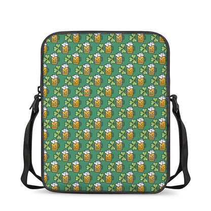 Cute Saint Patrick's Day Pattern Print Rectangular Crossbody Bag