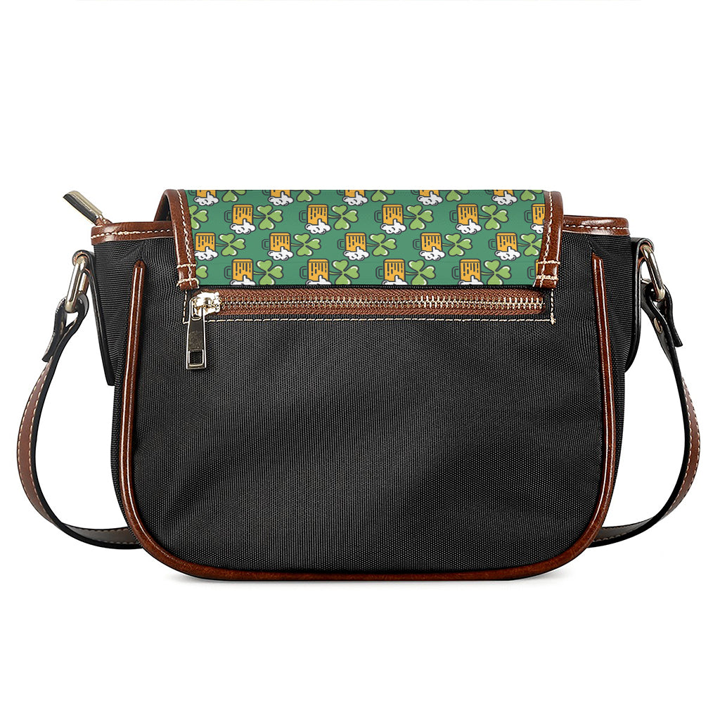 Cute Saint Patrick's Day Pattern Print Saddle Bag