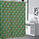 Cute Saint Patrick's Day Pattern Print Shower Curtain