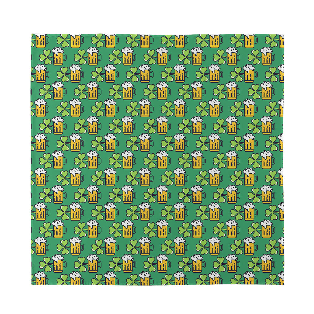 Cute Saint Patrick's Day Pattern Print Silk Bandana