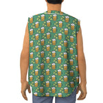 Cute Saint Patrick's Day Pattern Print Sleeveless Baseball Jersey