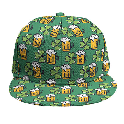 Cute Saint Patrick's Day Pattern Print Snapback Cap