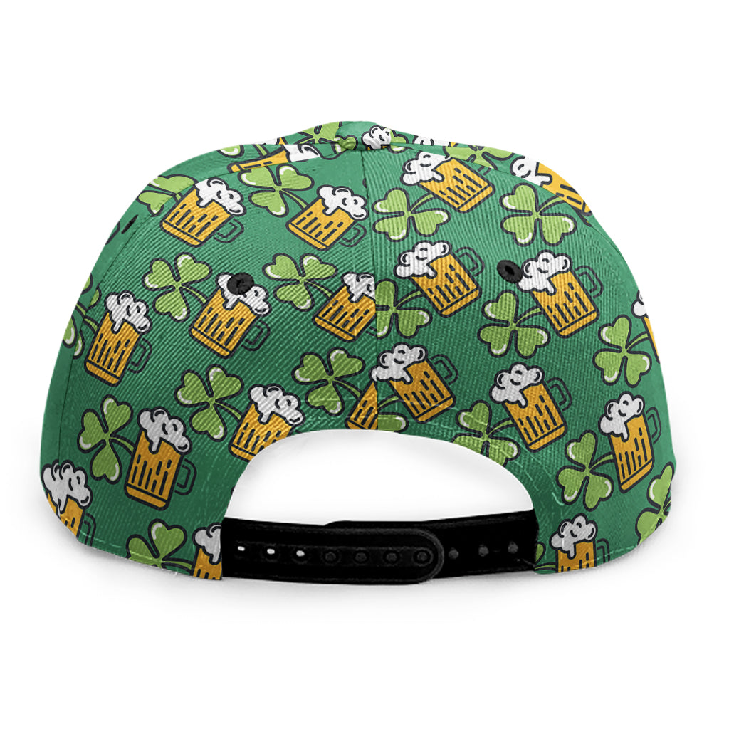 Cute Saint Patrick's Day Pattern Print Snapback Cap