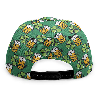 Cute Saint Patrick's Day Pattern Print Snapback Cap