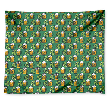 Cute Saint Patrick's Day Pattern Print Tapestry