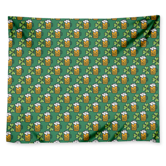 Cute Saint Patrick's Day Pattern Print Tapestry