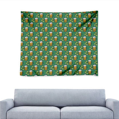 Cute Saint Patrick's Day Pattern Print Tapestry