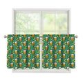 Cute Saint Patrick's Day Pattern Print Tier Curtains