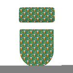 Cute Saint Patrick's Day Pattern Print Toilet Lid And Tank Cover Set