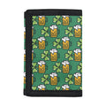 Cute Saint Patrick's Day Pattern Print Trifold Wallet