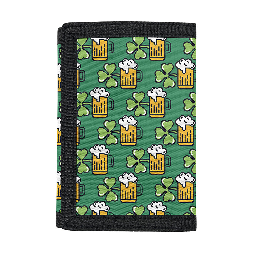 Cute Saint Patrick's Day Pattern Print Trifold Wallet