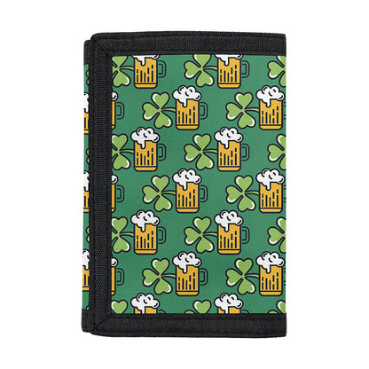 Cute Saint Patrick's Day Pattern Print Trifold Wallet