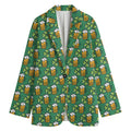 Cute Saint Patrick's Day Pattern Print Women's Blazer