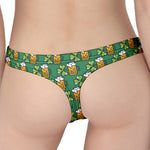 Cute Saint Patrick's Day Pattern Print Women's Thong