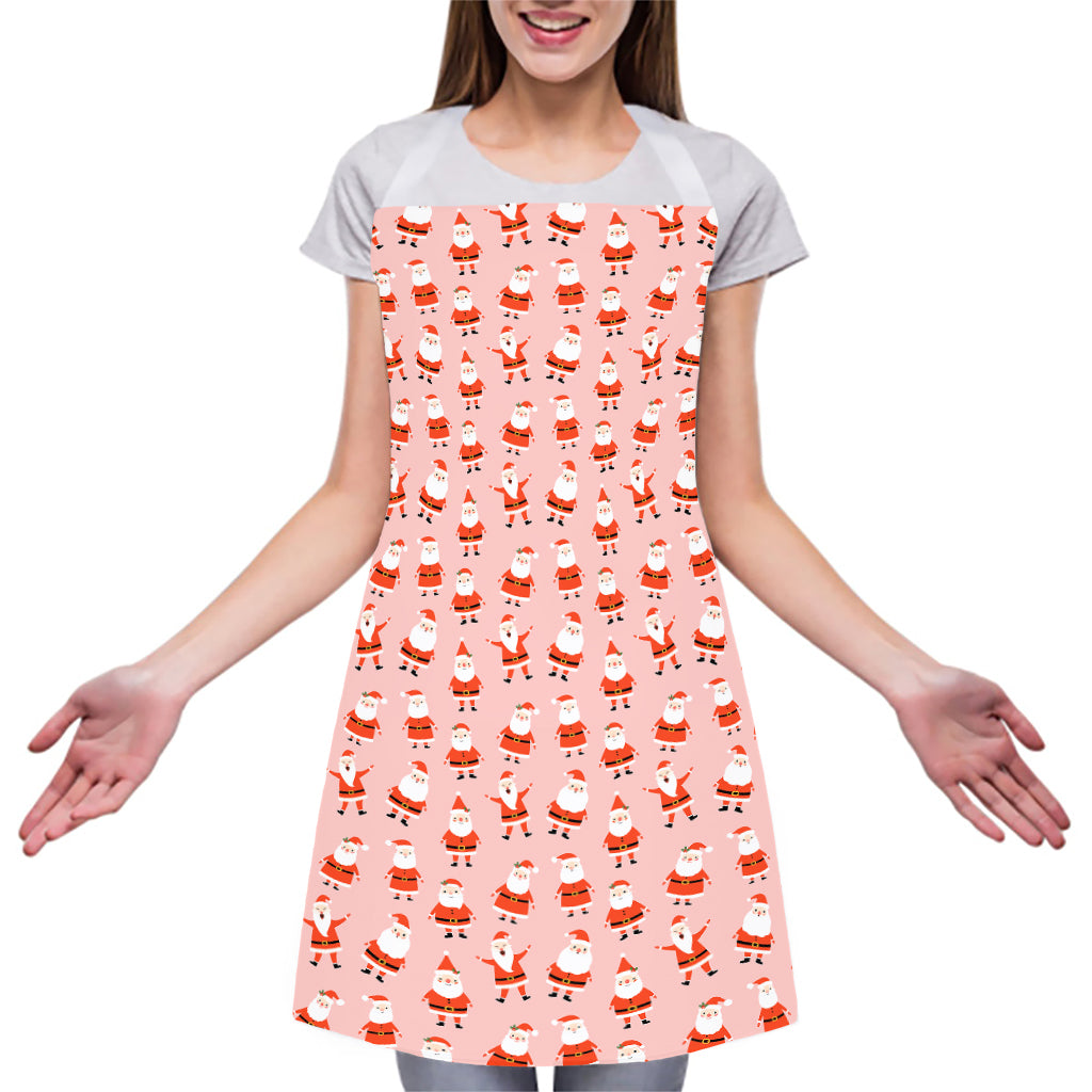 Cute Santa Claus Pattern Print Adjustable Apron