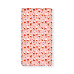 Cute Santa Claus Pattern Print Baby Crib Sheet