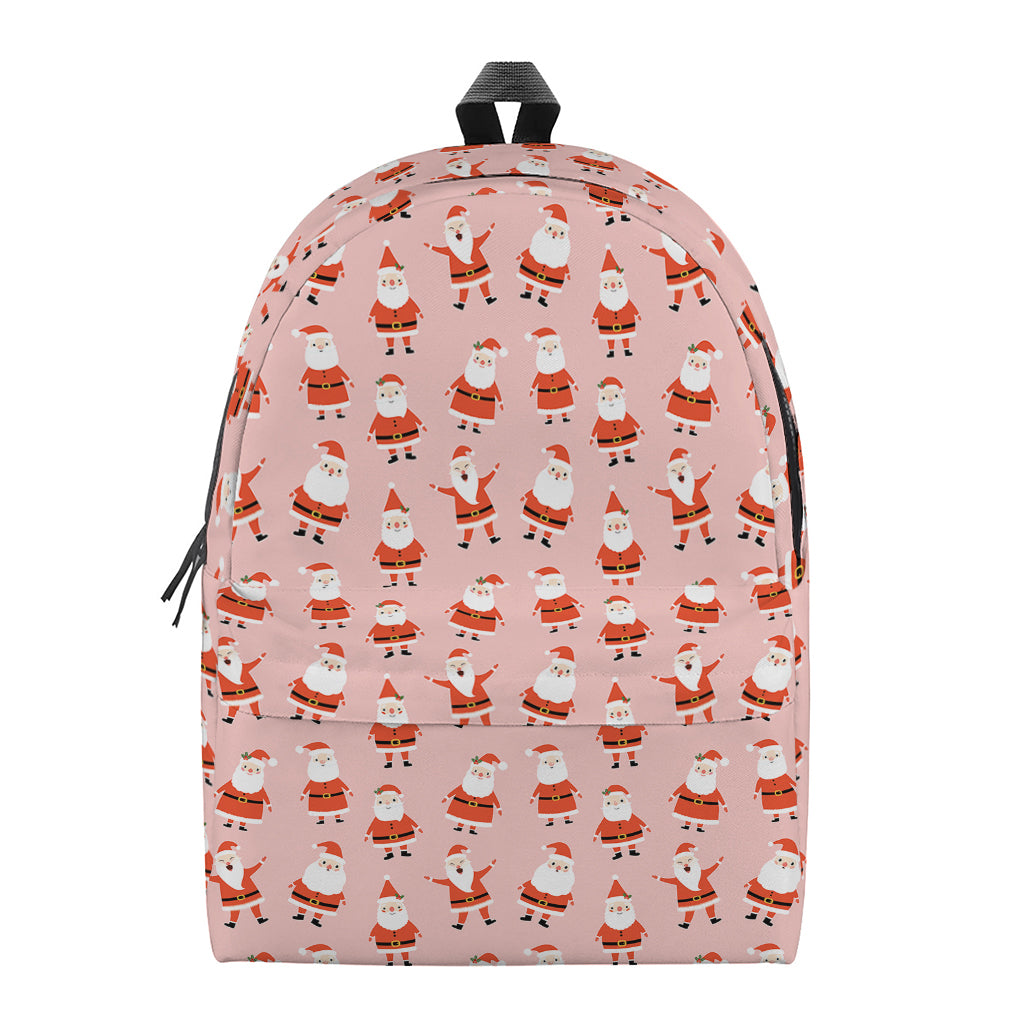 Cute Santa Claus Pattern Print Backpack