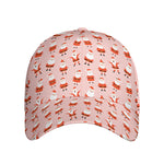 Cute Santa Claus Pattern Print Baseball Cap