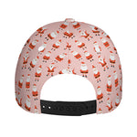 Cute Santa Claus Pattern Print Baseball Cap