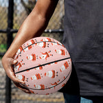 Cute Santa Claus Pattern Print Basketball