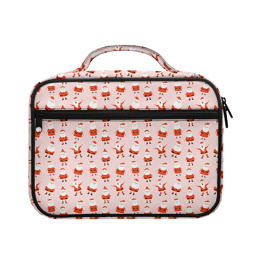 Cute Santa Claus Pattern Print Briefcase Bible Bag