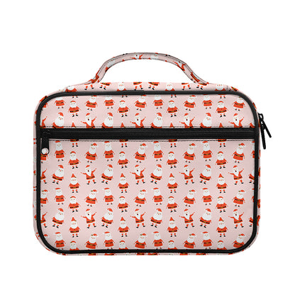 Cute Santa Claus Pattern Print Briefcase Bible Bag