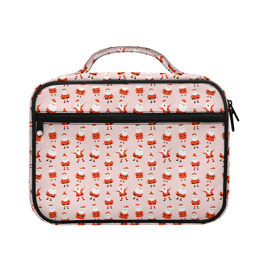 Cute Santa Claus Pattern Print Briefcase Bible Bag