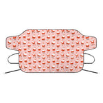 Cute Santa Claus Pattern Print Car Windshield Snow Cover