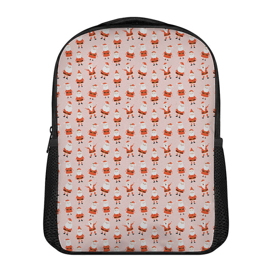 Cute Santa Claus Pattern Print Casual Backpack