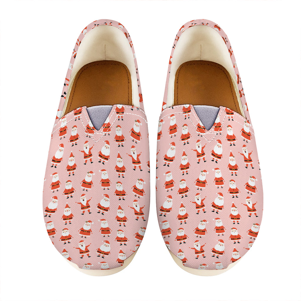 Cute Santa Claus Pattern Print Casual Shoes