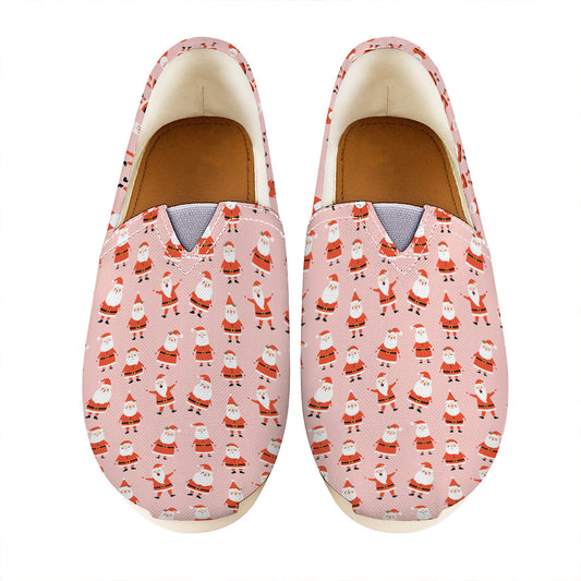 Cute Santa Claus Pattern Print Casual Shoes