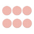 Cute Santa Claus Pattern Print Coaster Set