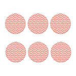 Cute Santa Claus Pattern Print Coaster Set