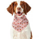 Cute Santa Claus Pattern Print Dog Bandana