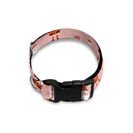 Cute Santa Claus Pattern Print Dog Collar