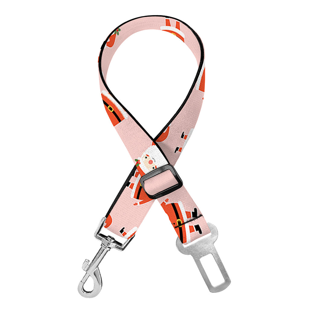 Cute Santa Claus Pattern Print Dog Seat Belt