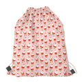 Cute Santa Claus Pattern Print Drawstring Bag