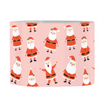 Cute Santa Claus Pattern Print Drum Lamp Shade