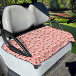 Cute Santa Claus Pattern Print Golf Cart Seat Cover