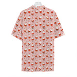 Cute Santa Claus Pattern Print Hawaiian Shirt