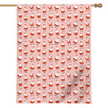 Cute Santa Claus Pattern Print House Flag