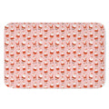 Cute Santa Claus Pattern Print Indoor Door Mat